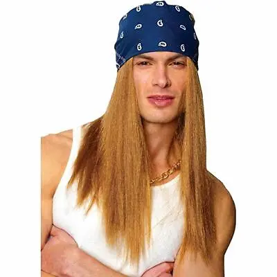 Costume Culture Rocker Bandanna Wig Blonde Guns N Roses Halloween Costume 21064 • $23.99