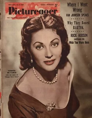 YVONNE DE CARLO / VAN JOHNSON / ROCK HUDSON Picturegoer JUL 31 1954 • £2.99