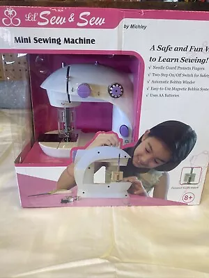 Lil SEW & SEW Mini Sewing Machine By Michley Style LSS-Mini Tested And WORKS • $5.51