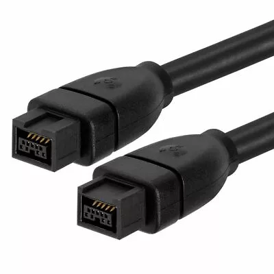 2X 2 FT Firewire Cable 800 IEEE1394B 9 Pin To 9 Pin Male To Male • $11.99