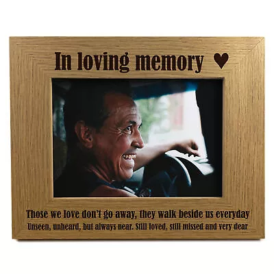 Memorial Photo Frame In Loving Memory Picture Frame Memorial Mum Dad Nan Grandad • £8.99