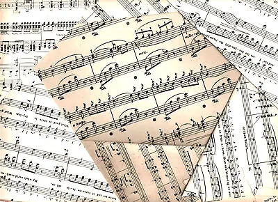 Vintage Sheet Music Crafting Paper Decoupage Scrapbooking Card Notes Pages Art • £4.99