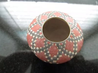 Miniature Native Pottery Bowl Signed Adan Villa • $99.99