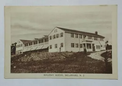 Delaware NJ Holiday House Hotel Postcard Vtg HTF • £16.40