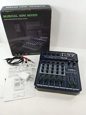 Depusheng T6 Audio Interface Mini Mixer Multi-function Effects Mixing Console • $68.99