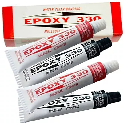 Epoxy 330 Water Clear Bonding Gems Jewelry Lapidary Glue Cement Adhesive 2 Packs • $18.98