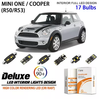 17 Bulbs LED Interior Light Kit White For R50 R53 2001-2006 MINI Cooper Mini One • $22.95