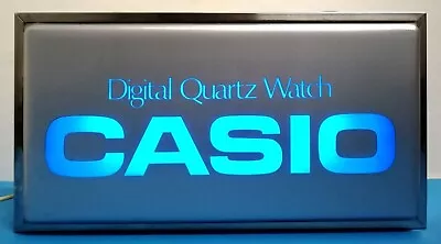 Vintage CASIO Watches Lighted Sign Store  Display Rare Colletibles • $360