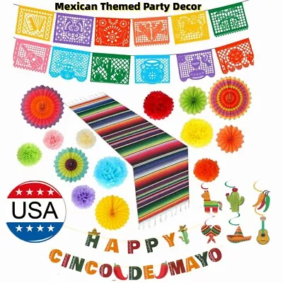 Fiesta Party Decorations Mexican Themed Party Supplies Cinco De Mayo Decoration • $9.86