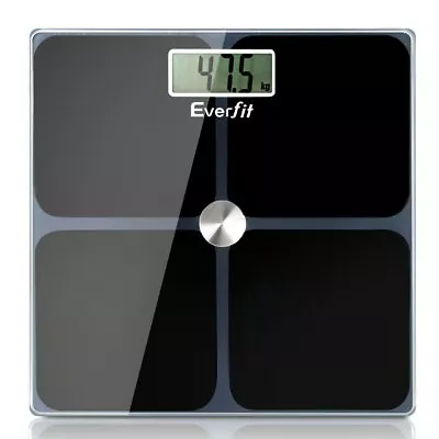 Everfit 180KG Electronic Digital Body Fat Scale Scales Bathroom Monitor Tracker • $24.89