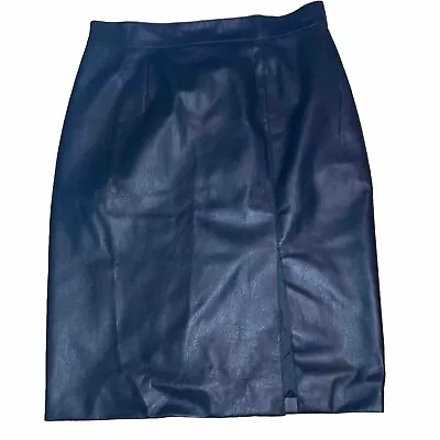 M&S Leather Skirt Size 16 • £11.97