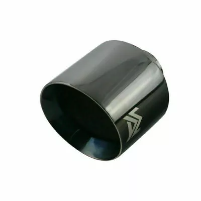 Universal 3'' Inlet 5'' Outlet Exhaust End Tips Muffler Black End Tip 3IN New • $46.71