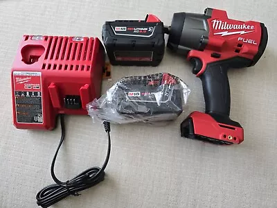 Milwaukee M18 FUEL 1/2  High Torque Impact Wrench Kit 2967-22 2 Battery Charge • $424.99