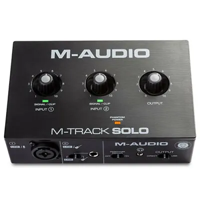 M-Audio M-Track Solo 48-KHz USB Audio Interface 2-Channel Recording For PC/Mac • $109