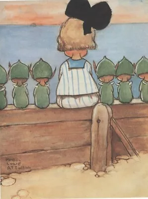 £2.95 • Buy MABEL LUCIE ATTWELL CHARMING ORIGINAL BOOK PRINT 1990's By The Sea With The Boos