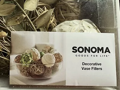 SONOMA Decorative Vase Bowl Fillers Spheres New Open Box Living Room Decor Gift • $6.30