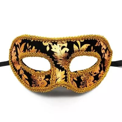 Jazz Mask Men Masquerade Mask Lightweight Party Mask New Male Half Face Mask • $3.56