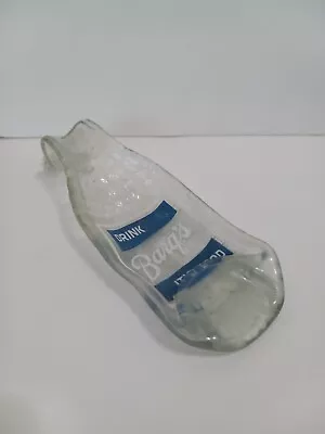 Barq’s Glass Bottle Spoon Rest Blue / White Flat Melted Embossed Collectible  • $19.99