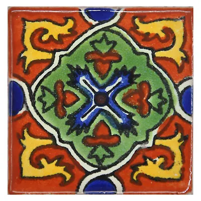 £1.49 • Buy Patricia - Handmade Mexican Ceramic Talavera Small 5cm Tile Ethically Sourced