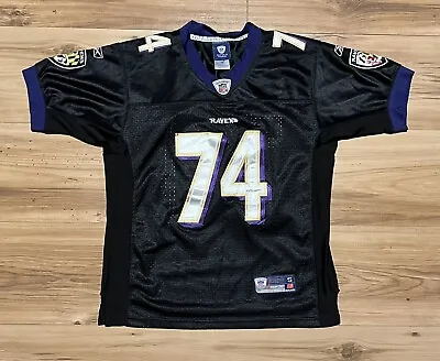 Vintage Reebok Baltimore Ravens Michael Oher Jersey Youth Small Black • $24.99