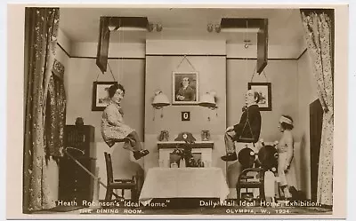 Heath Robinson The Dining Room Ideal Home Exhibition Olympia 1934 RP Postcard H3 • £3.99