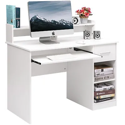 Computer Desk For Office Laptop PC Work Table With Home Drawer & Keyboard Tray • $89.99