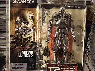 2002 McFarlane Movie Maniacs Series 5 T-800 Endoskeleton Terminator 2 New Unopen • $49.99