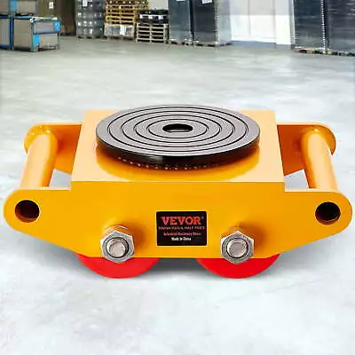 Machinery Skate Dolly Machinery Mover 13200lbs/6T Carbon Steel 4 PU Wheels • $37.99