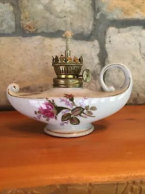 Vintage Aladdin Style Oil Mini Finger Lamp Moss Rose NO SHADE - JAPAN • $5.50