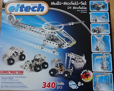 Multi Model Set Eitech 10 Model Metal Construction Building Set C300 • $72.99