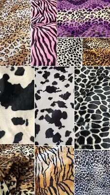 Assorted Animal Print Velboa Fabric 58  Wide • $12.99