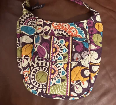 VERA BRADLEY PLUM CRAZY CLARA SHOULDER PURSE OR CROSSBODY Excellent Condition • $15