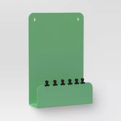 Metal Display Board W/ Pocket And Clips 11 X 2.5 X 17 • £3.86