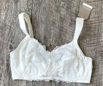 New Amoena 1272 Off White Marie Sb Lace Wire Free Mastectomy Bra Size 42dd • $12.99