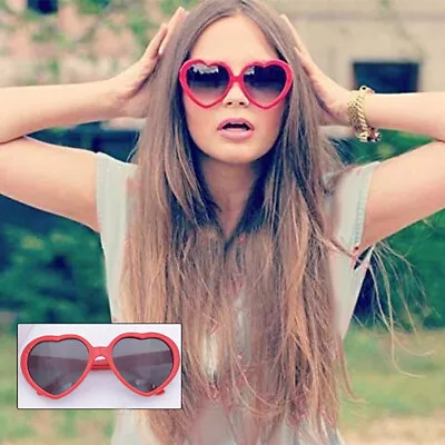 Fashion Love Heart Shape Women Sunglasses Protect Eyes Practical Unisex Eyew@~@ • £3.36