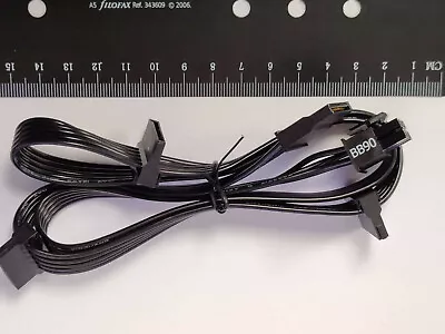 £5.97 • Buy 10mm Mini Male 6Pin To 4 SATA 15pin Power Supply Cable For Modular PSU