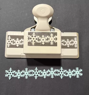 MARTHA STEWART SNOWFLAKE TRIM EDGE PUNCH Winter Holiday Crafts XMAS Cards • $15.99