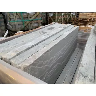 Chunky 50mm Silver Grey Coping Stone 600x300 Patio Pond Wall  Indian Sandstone • £200