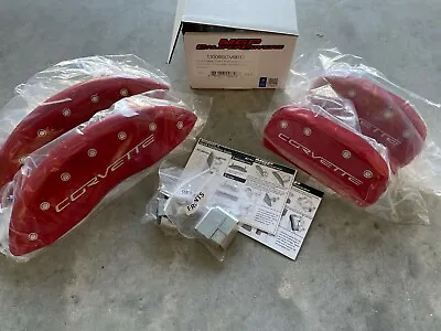 MGP Caliper Covers 13008SCV6RD Red Brake Covers For 05-13 Chevrolet Corvette C6 • $289