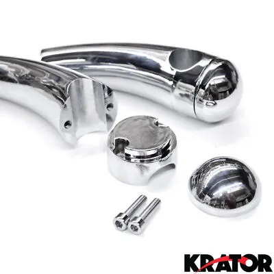 Custom Chrome Motorcycle 1  Handlebar 4.5  Risers For Honda VTX 1300 C R S RETRO • $36.99