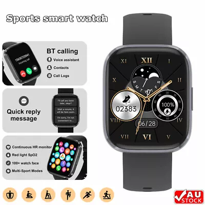 $35.95 • Buy Smart Watch Men Women Fitness Tracker Sports Heart Rate & Blood Pressure Monitor