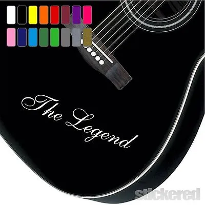 £2.75 • Buy 2 X PERSONALISED VINYL NAME GUITAR STICKERS ANY NAME TEXT FOR BASS ACOUSTIC