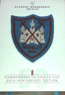 £9.98 • Buy West Ham Academy 2013-14 Membership Dvd 1964 Fa Cup 50th Anniversary Free Post