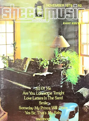 VINTAGE/USED - Sheet Music Magazine - November 1979 • $10
