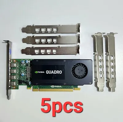 5x Lot Full Height Metal Bracket NVIDIA K1200 NVS510 P600 P620 P1000 T600 T1000! • $24.95