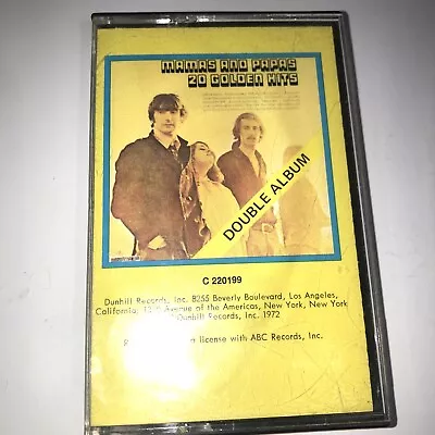 Mamas And Papas – 20 Golden Hits Cassette USED • $7.88