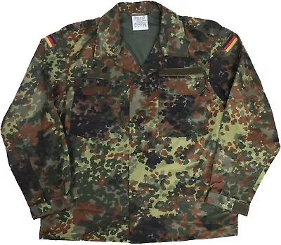 German Bundeswehr Flecktarn Jacket Camo Military Fleck Shirt Army Woodland • $39.95