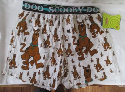 $14.99 • Buy Vintage Scooby-doo Cotton Boxer Shorts - Size L - 36-38 - New With Tags