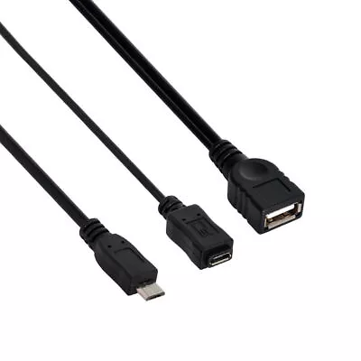 Micro USB Host OTG Cord With USB Power For S3 S4 S2 S5 Note3 Note4 Phone • $5.51