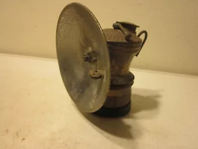 Vintage Brass Carbide AUTO-LITE Coal Miners Helmet Lamp Light Lantern • $42.68